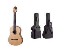 Yamaha C40MII Guitarra Clásica 4/4 de madera, 65 cm 25 9/16”, color Natural (Acabado mate) & Funda de Guitarra Universal Acolchada con 2 Bolsillos