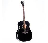 Yamaha F370 Guitarra Acústica Guitarra Folk 4/4 de madera, escala 634 mm, 25 pulgadas, 6 cuerdas metálicas, Color Negro