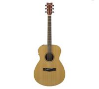 YAMAHA FSX400 Guitarra Electroacústica - Cuerpo tipo Concert Compacto, Escala 25", Espaciado de Cuerdas Estrecho, Varetaje Escalonado, Preamplificador System-75 con Pastilla y Afinador - Natural Satin
