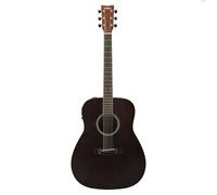 YAMAHA FX400 Guitarra Electroacústica - Cuerpo Dreadnought, Escala 25", Espaciado Estrecho de Cuerdas, Varetaje Escalonado, Preamplificador System-75 con Pastilla y Afinador - Acabado Smoky Black