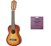 Yamaha Gl1 Guitalele - Mini Guitarra De Madera Con Las Dimensiones De Un Ukelele, Escala De 17 Pulgadas + Aquila 96C - Juego De Cuerdas Para Guitarra