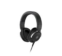 Yamaha HPH-MT8 Auriculares de estudio - Auriculares plegables de calidad con cable de 3 m (plano) y cable en espiral de 1,2 m con enchufe adaptador estéreo estándar de 6,3 mm, negro