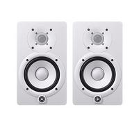 Yamaha HS5 W 5-Inch Powered Studio Monitor (White, 2-Pack) Bundle (2 Items)