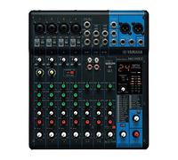 Yamaha MG10XU Mezclador analógico de 10 canales, con 4 preamplificadores de micrófono, 3 canales de línea estéreo dedicados, 1 envío auxiliar, ecualizador, compresores de 1 perilla y efectos digitales