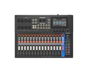 YAMAHA MGX16V Digitale Mixing-Konsole - Professioneller Audio- & Video-Mixer mit Touch-LCD-Steuerung, HDMI-USB-Capture, Bluetooth-Audio, Dual-USB und microSD-Recording - Schwarz