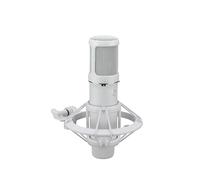 Yamaha Micrófono de condensador con soporte de choque, filtro pop y adaptador de soporte de micrófono, blanco YCM705W