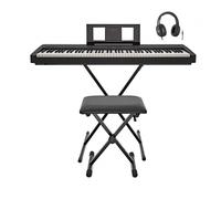 Yamaha P45 Set de Piano Digital con Soporte en «X» Negro
