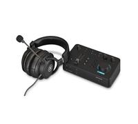 Yamaha ZG01 paquete todo en uno, incluye el mezclador de audio de transmisión de juegos ZG01 y los auriculares con calidad de estudio YH-G01, para Windows, Mac, iOS y Android