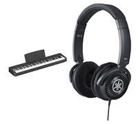 Yamaha Piano digital P-45B: piano ligero y portátil para aficionados y principiantes, auriculares HPH-150