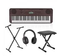 Yamaha PSR E360 Portable Keyboard Pack Dark Walnut