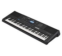 YAMAHA PSR-EW425 Teclado digital versátil y portátil con 76 teclas sensibles al tacto, 820 voces y panel de control LCD, en color negro