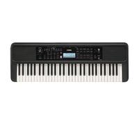 Yamaha Teclado portátil PSR-E383 de 61 teclas, incluye adaptador de alimentación, voces y ritmos integrados, ligero y compacto, ideal para principiantes, aprendizaje y práctica en casa