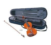 YAMAHA V5SA18 - Violín acústico, tamaño 1/8, hecho a mano, con tapa de abeto, cuerpo de arce, componentes de ébano y afinadores, incluye estuche, arco y colofonia, color marrón