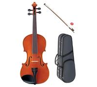 YAMAHA V5SC14 Set Violín Acústico - Tamaño 1/4, Violín De Estudio Hecho a Mano con Tapa Abeto, Cuerpo Arce, Diapasón Ébano y Cordal Wittner con afinaprimas, Incluye Arco y Resina - Marrón