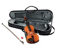 YAMAHA V5SC18 - Juego de violín acústico, tamaño 1/8, violín estudiantil hecho a mano con parte superior de abeto, cuerpo de arce, diapasón de ébano y cordal Wittner con afinadores finos, incluye arco