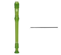 YAMAHA YRS20BG - Flauta dulce soprano, color Verde transparente & GEWA 755602 - Escobilla flauta dulce soprano