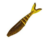 Yamamoto 134-06-297 Zako Swimbait 4 Pulgadas, 6 Unidades, Calabaza Verde/Escamas Negras