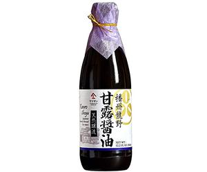 YAMASAN KYOTO UJI Salsa de soja, doble elaboración vintage, 1000 días de edad, artesanal japonesa hecha a mano, elaborada de forma natural, sin aditivos, sin OMG, fabricada en Japón (360 ml)