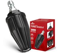 YAMATIC Boquilla turbo giratoria para lavadora a presión, 3000 PSI | Conexión rápida de 0,6 cm, turbo de 360°, compatible con Simpson, Generac, DeWalt, Craftsman, Ryobi, Greenworks, Karcher