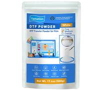 Yamation DTF Powder Adhesive White 500g / 1.1lb DTF Transfer Powder Hot Melt Adhesive applies to All DTF Transfer Printers for Digital Prints on T-Shirts Textile DTF Supply with DTF PET Film and Ink