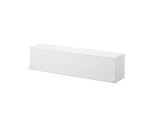 YAMAZAKI 10068 Torre de Almacenamiento con fijación a la Pared, Blanco, Acero/Resina Pom, poliéster, Silicona/ABS, Resina Minimalista, 60 x 15,7 x 14,6 cm (Largo x Ancho x Alto)