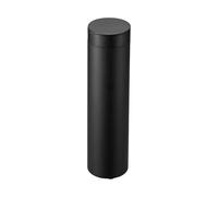 Yamazaki 1829 Tower Tissue Box Round, Black, Steel/ABS Resin/Silicone, 6.8 x 6.8 x 25 cm