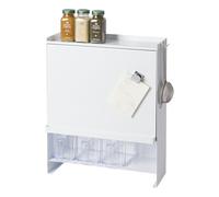 YAMAZAKI 2009 TOWER 3~Tiered Seasoning Rack, white, Steel/POM Resin, 38 x 16.3 x 49.2 cm