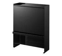 YAMAZAKI 2010 TOWER 3~Tiered Seasoning Rack, black, Steel/POM Resin, 38 x 16.3 x 49.2 cm