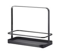 YAMAZAKI 2255 TOWER Rejilla para condimentos, negro, acero, diseño minimalista, 21 x 10 x 18 cm (L x An x Al)