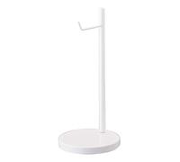 Yamazaki 2291 BAUTES Soporte para Auriculares Redondo, Blanco, Acero, Minimalista, 13 x 13 x 28 cm