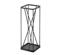 YAMAZAKI 2808 Umbrella Stand Nine Square, Black, Steel, 17 x 17 x 45.5 cm