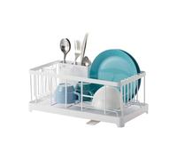 YAMAZAKI 2875 Tower Cesta de Alambre para escurridor de Fregadero, Blanco, Acero/Resina ABS, Minimalista, 42 x 23 x 17 cm