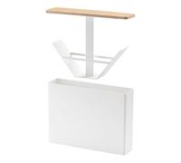 Yamazaki 3097 TOSCA Coffee Paper Filter Case Large, white, Steel/Wood, 21 x 5 x 15.5 cm