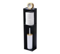 YAMAZAKI 3510 Tower Slim Toilet Rack, Black, Steel, 13 x 17 x 70.5 cm