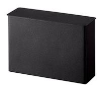 Yamazaki 3817-P Contenedor de almacenamiento de cocina para el hogar, acero, estuche para filtro de café, negro