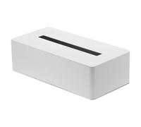 Yamazaki 4215 Tower Tissue Case, White, Steel, 26.5 x 13.5 x 7.5 cm