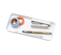 Yamazaki 4221 Tower Bandeja de Servicios L, Blanco, Acero, Minimalista, 22 x 10 x 1.5 cm