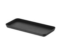 Yamazaki 4222 Tower Amenity Tray L, Black, Steel, 22 x 10 x 1.5 cm