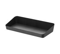 Yamazaki 4228 Tower Bandeja de Servicios L Ancha, Negro, Acero, Minimalista, 30 x 13.5 x 5 cm