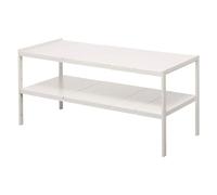 YAMAZAKI 4948 Tower 2~Tiered Extendable Organizer, White, Steel, 50~85 x 30 x 35 cm