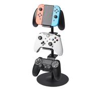 YAMAZAKI 5089 Smart Game Controller Rack, Black, Steel/ABS Resin/Silicone, 17 x 17 x 38.5 cm