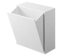 YAMAZAKI 5433 TOWER Film Hook Storage Box, white, ABS Resin, 17 x 8.7~16 x 20 cm