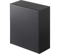 Yamazaki 5434 TOWER Film Hook Storage Box, black, ABS Resin, 17 x 8.7~16 x 20 cm