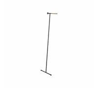 YAMAZAKI 5973 Tower Leaning Steam Ironing Coat Rack, Black, Steel/Wood/Silicone, 38.5 x 47 x 162 cm