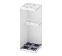 YAMAZAKI 6718 Smart Umbrella Stand, White, Steel/Polypropylene, 11 x 11 x 30 cm