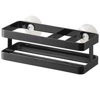 YAMAZAKI 6772 Tower Sponge & Bottle Holder, Black, Steel, 18 x 8 x 6 cm