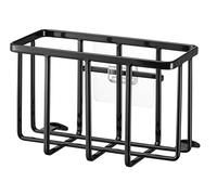 YAMAZAKI 6916 TOWER Film Hook Multi~Use Basket S, black, Steel/Silicone/Polycarbonate/PET/Polyurethane, 15.5 x 8.5 x 10 cm