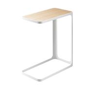 YAMAZAKI Marco Mesa Auxiliar, Madera de Fresno, Blanco, Talla única