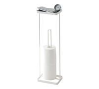 Yamazaki 7739 Tower Toilet Paper Stand, White, Steel, 16 x 12 x 52 cm