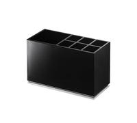 Yamazaki 7844 Mist Toothbrush Stand, Black, ABS Resin/Elastomer, 11 x 5 x 7 cm